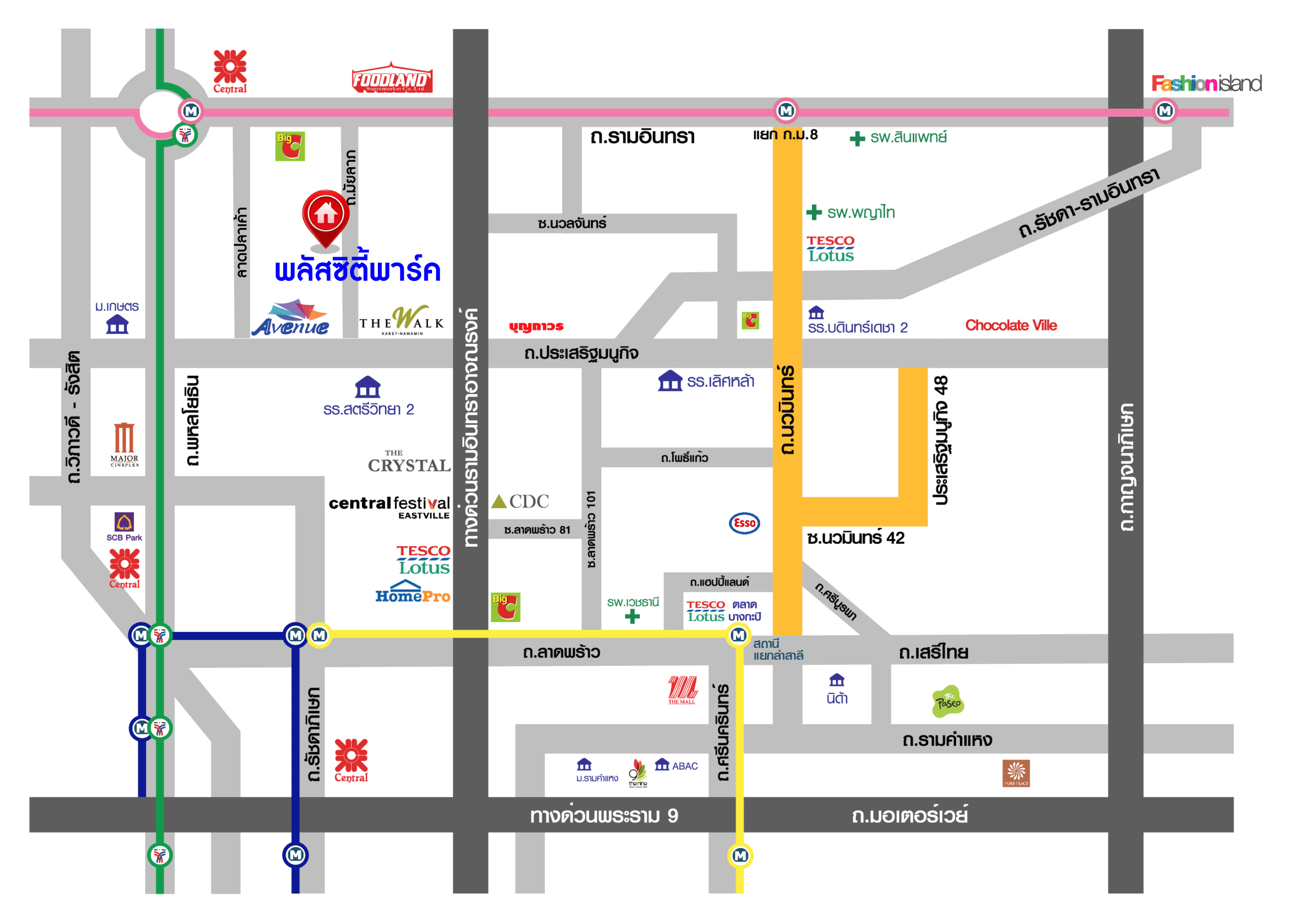 บ้านมือสอง ทาวน์โฮม 3 ชั้น หลังมุม ม.พลัสซิตี้พาร์ค เกษตร-นวมินทร์ เนื้อที่ 33.60 ตร.ว. ฟังก์ชัน 3 ห้องนอน 4 ห้องน้ำ จอดรถได้ 2 คัน บนทำเลศักยภาพ เชื่อมต่อถนนหลายสาย เข้าเมืองก็เป็นเรื่องง่าย ใกล้รถไฟฟ้าสายเขียวอ่อน สถานี "ม.เกษตรศาสตร์" และ ใกล้จุดขึ้นทางด่วน "ฉลองรัช"...